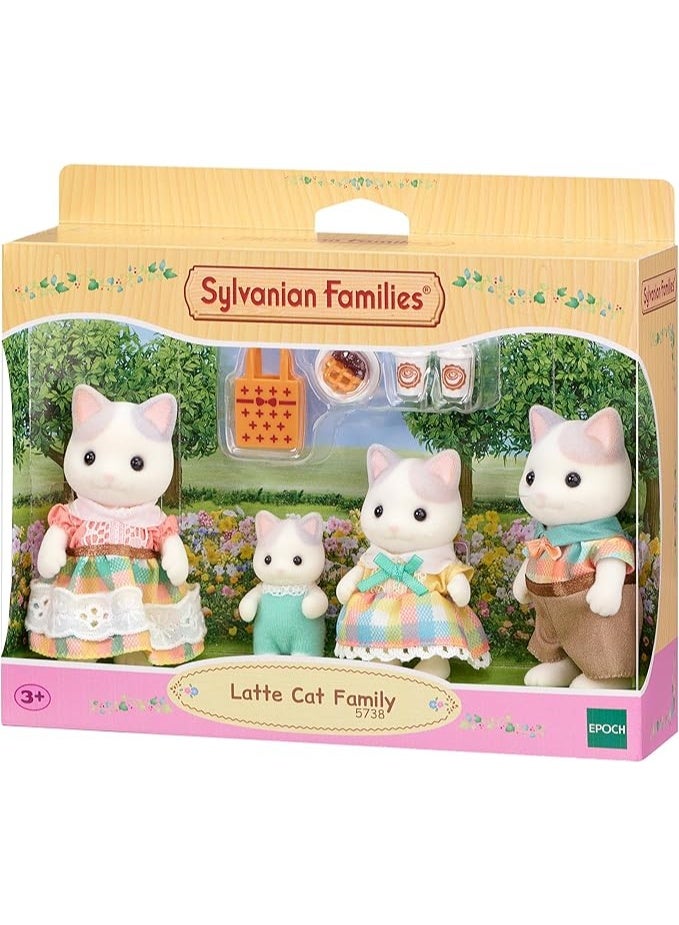 Sylvanian Families عائلة القطط لاتيه من عائلات سيلفانيان 04422173 - Image 1